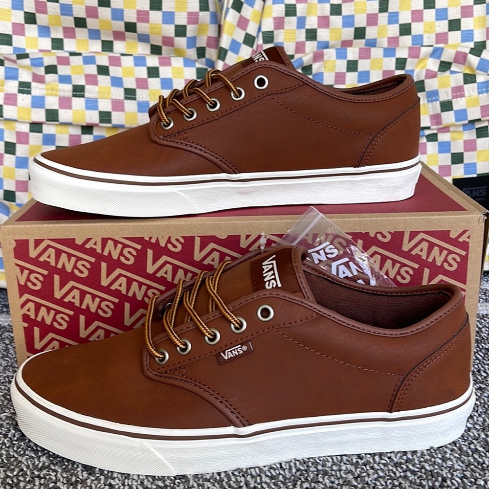 Vans Men’s Atwood (Leather)Brown/Marshmallow VN0A327LLYV Sneakers